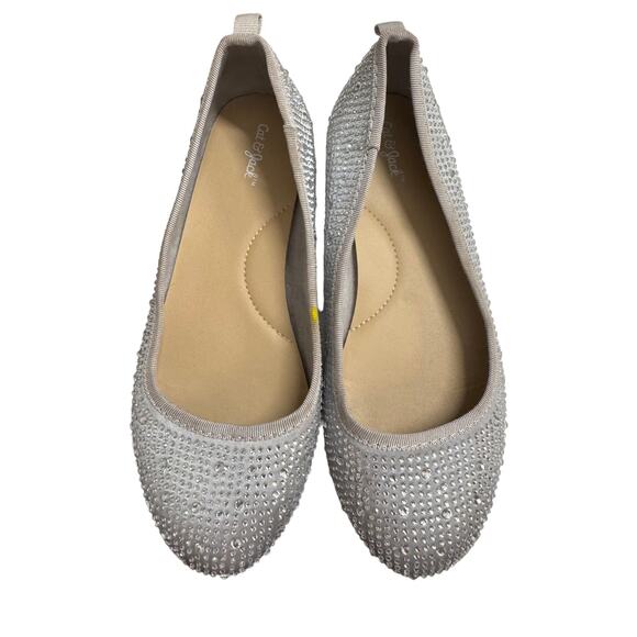 Cat & Jack Girls Sparkle Ballet Flats - Size 1 - Picture 2 of 2